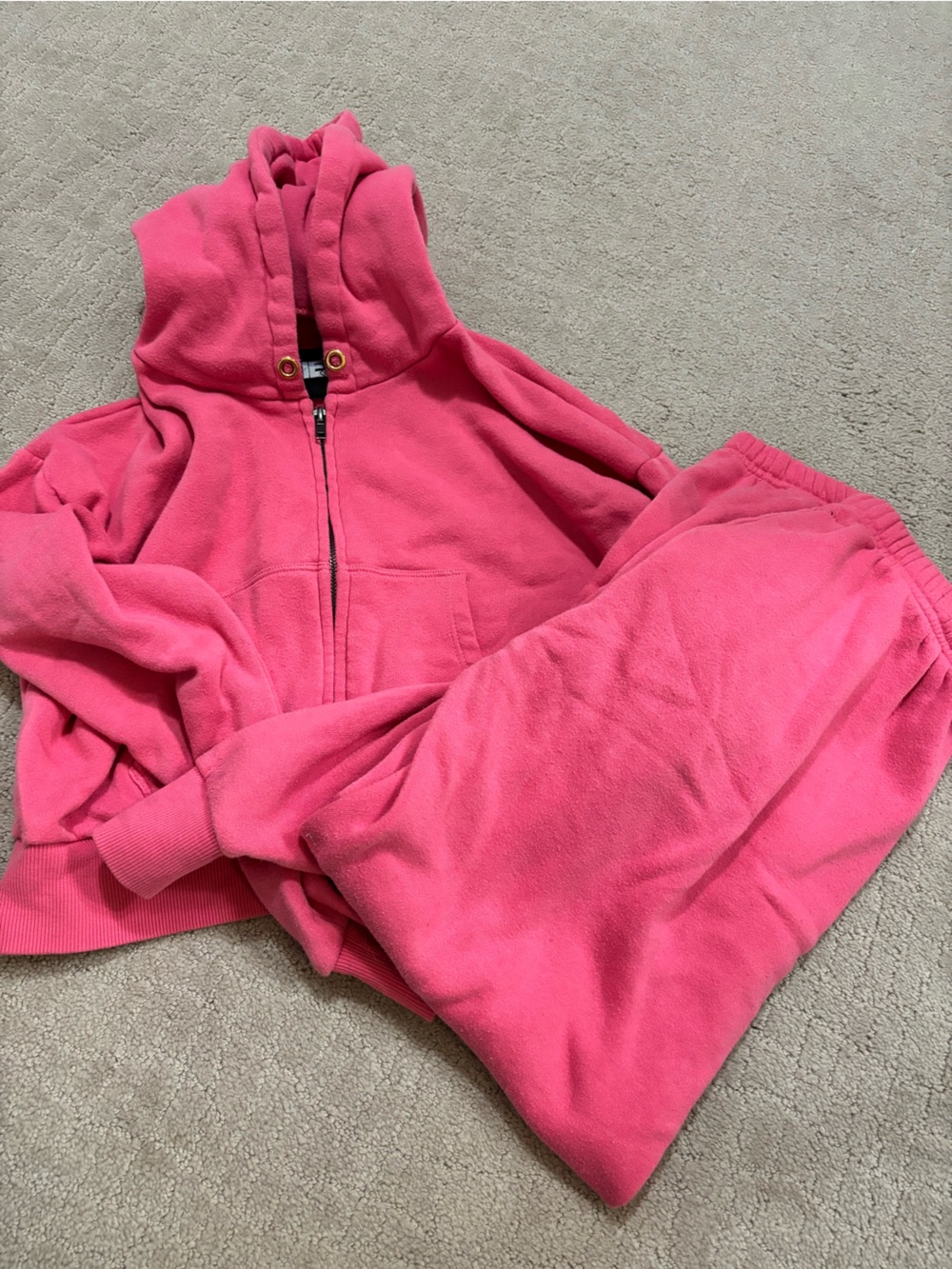 Katie J NYC Kids Matching Set Pink Hoodie and Sweatpants
